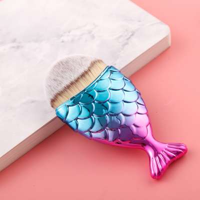 New medium mermaid fishtail foundation fishtail makeup brush