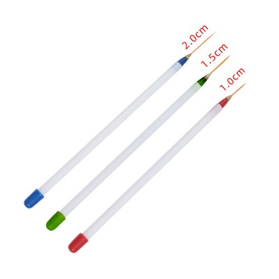 Origin Source White Plastic Rod Nail Art Drawing Pen Nail Brush Nail Art Brush 3 Hook Line Pen Spot Wholesale